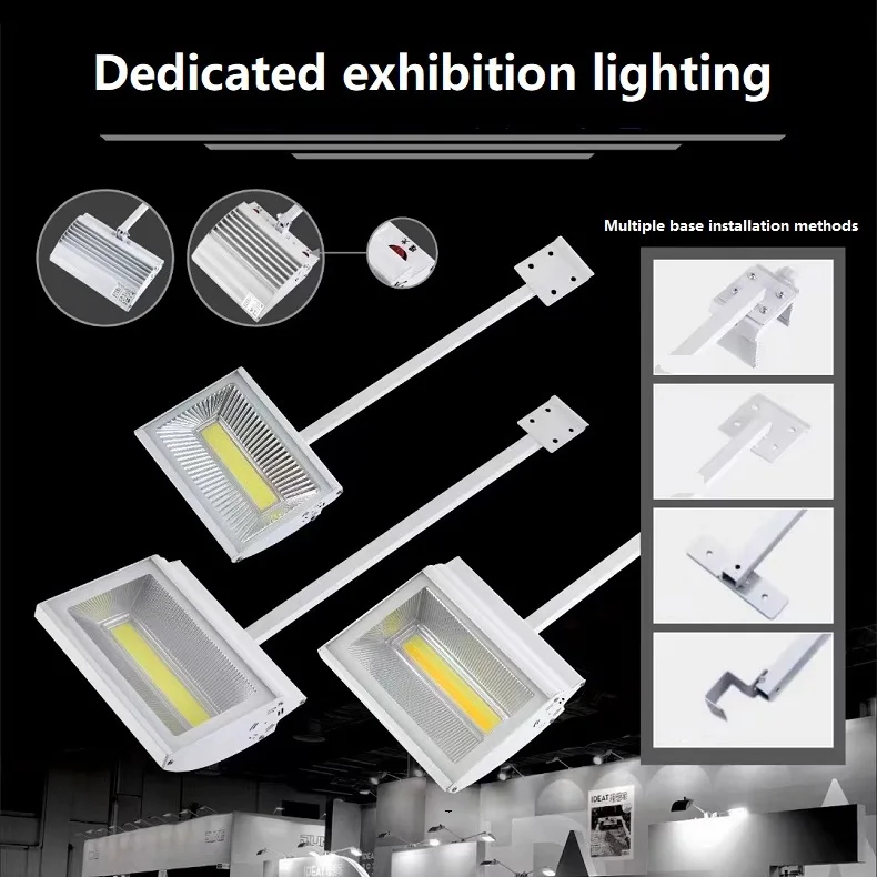 30W 50W70W exhibition long arm spotlight advertising background wall truss long pole light LED series spotlight