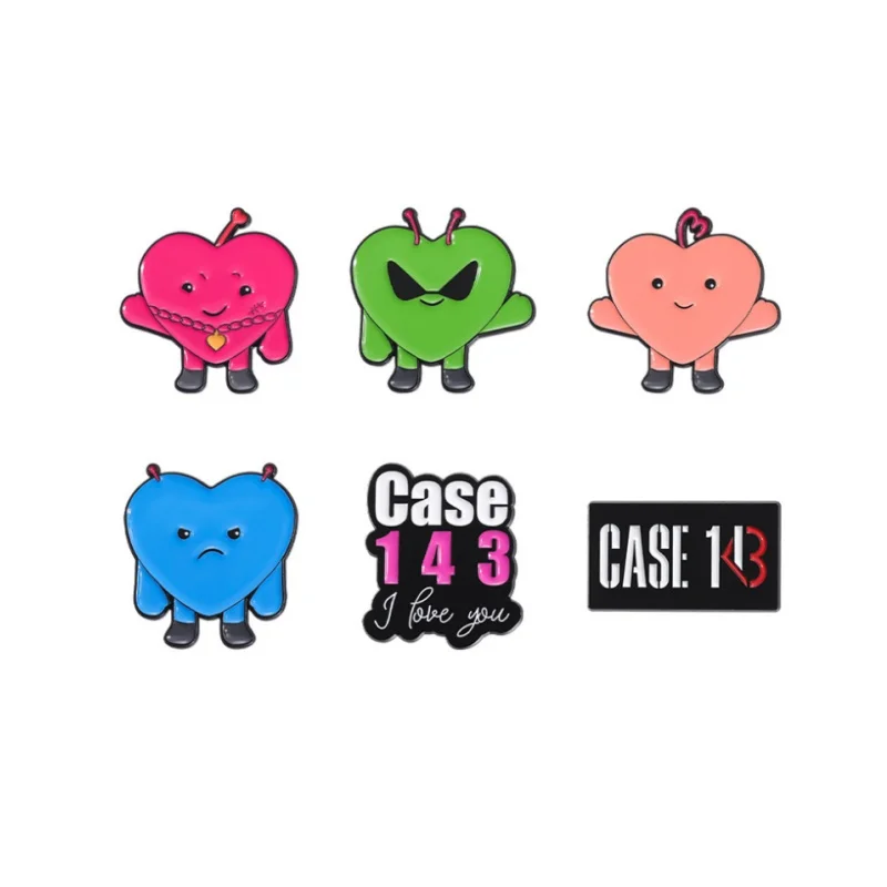 Popular music singer album CASE 143 badge Korean band pins