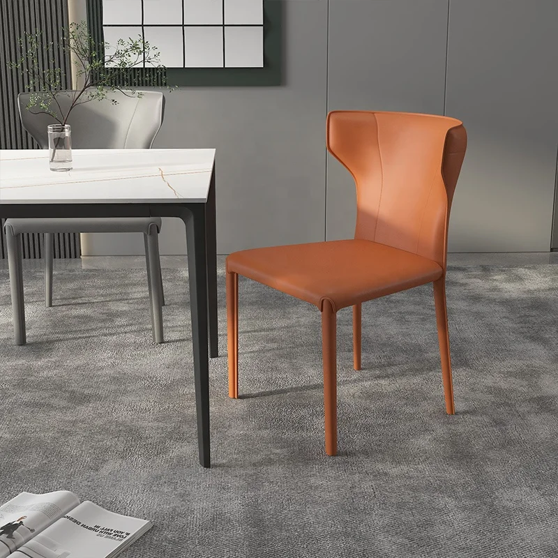 Italian Industrial Style Furniture Simple Lines Banquet Office Lounge Event Dining Living Room Light Luxury Saddle Chair