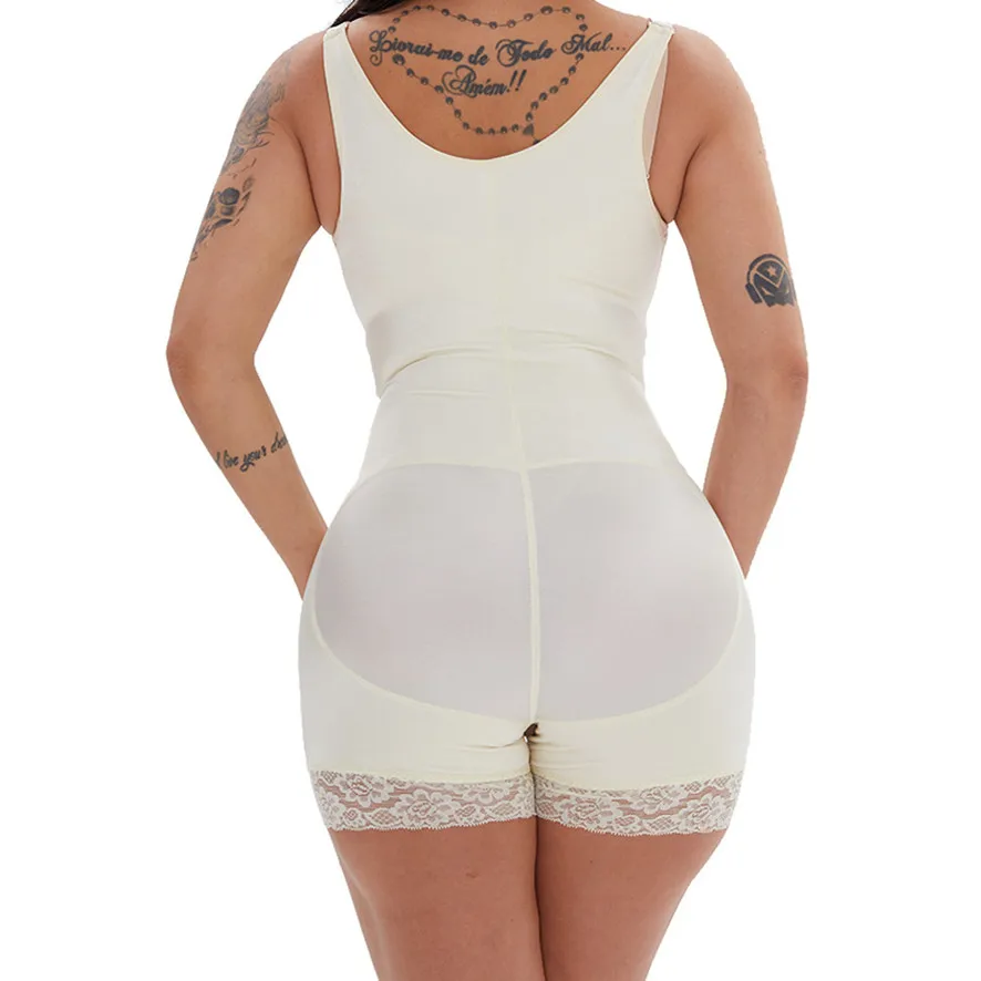 Plus Size Slim Postpartum Firm Control Bodysuit Shapewear Body Shaper  Latex Waist Trainer For Women