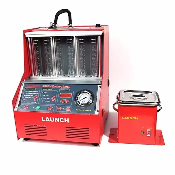 Automotive Injector and Cleaner Equipment CNC-602A for original CNC602A Injector Cleaner & Tester 6 jars English Panel