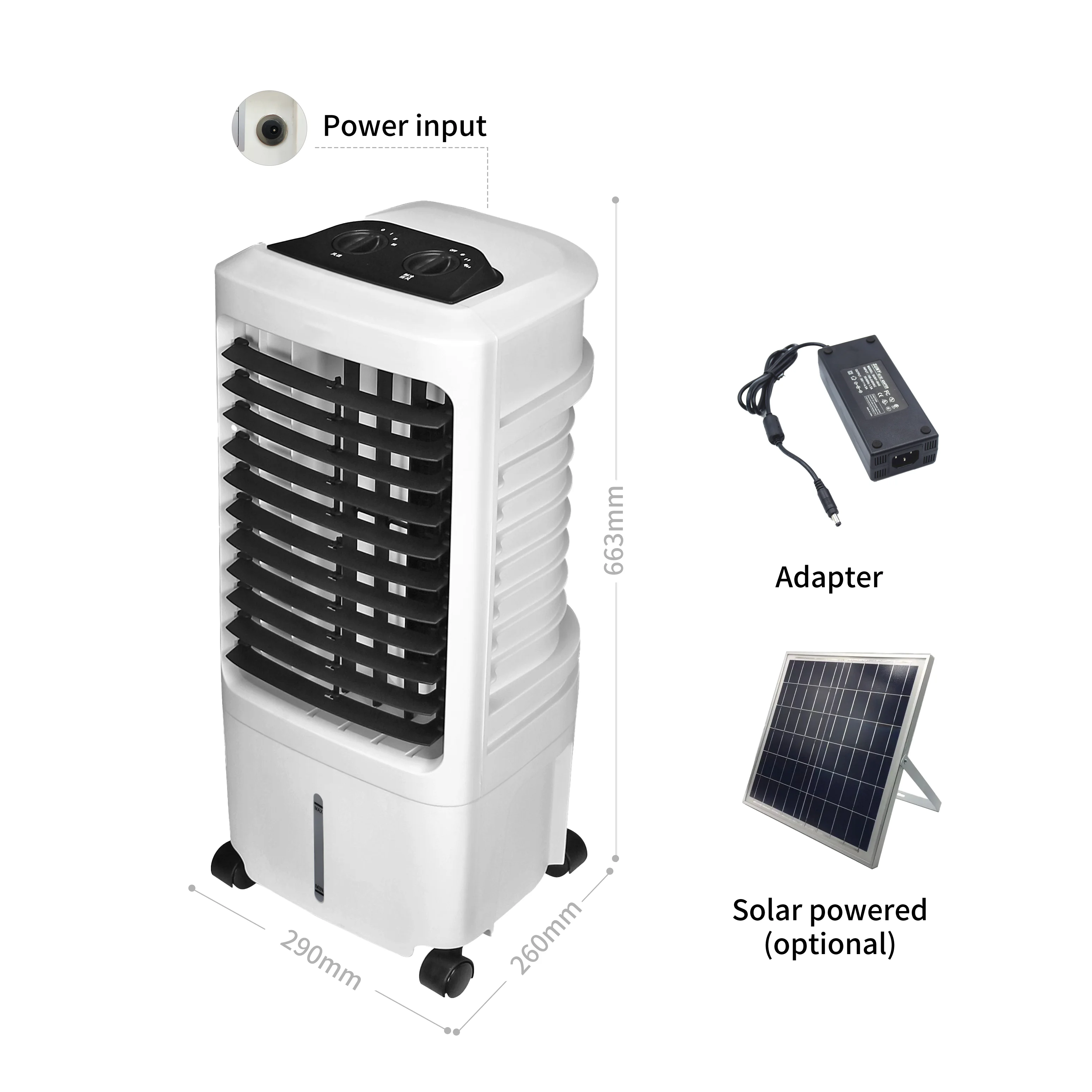 Top Fashion Eco Friendly Rapid Cooling Freshness Water house Fans For Indoor Spaces