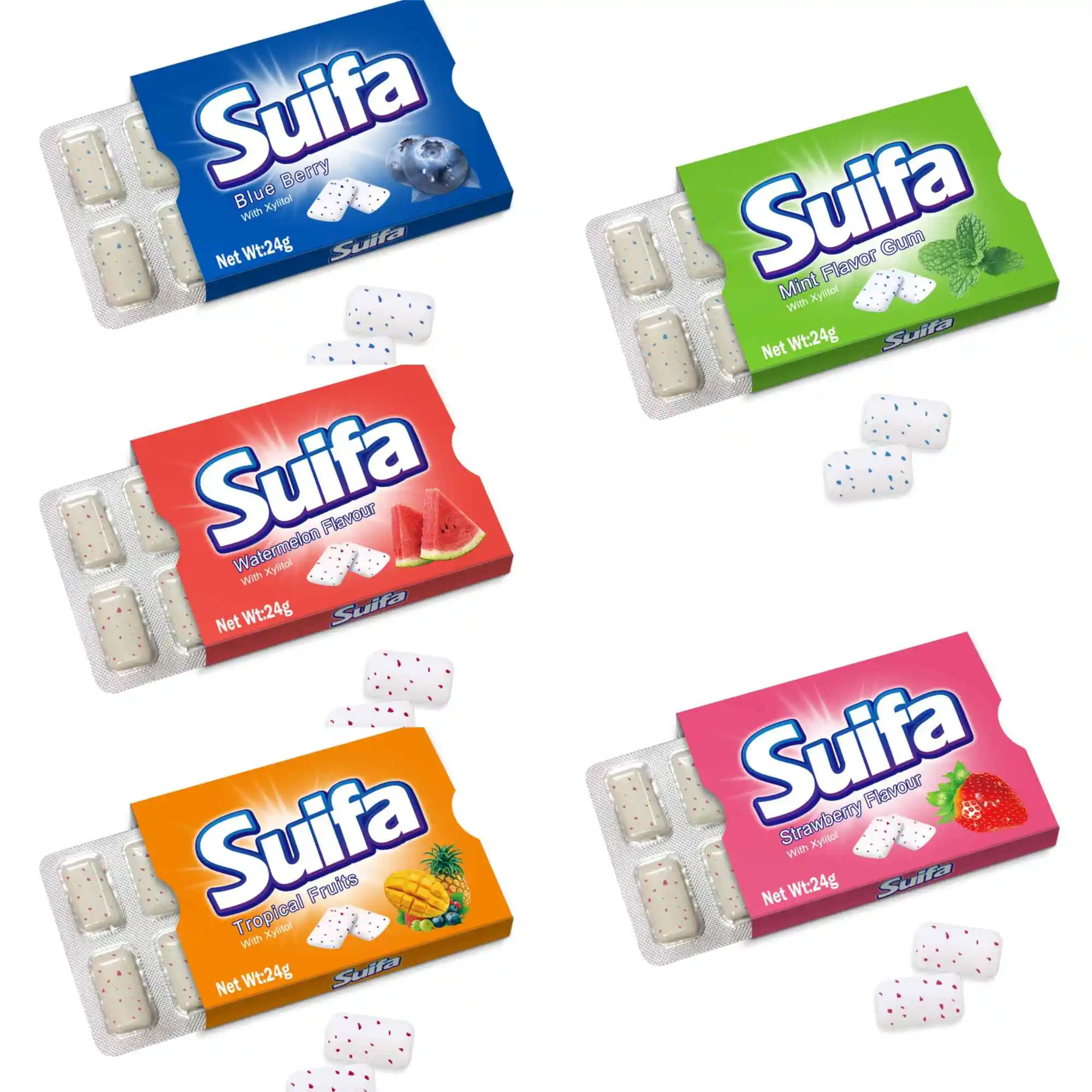 Жевательная резинка без добавления энергии Aspartame halal xylitol