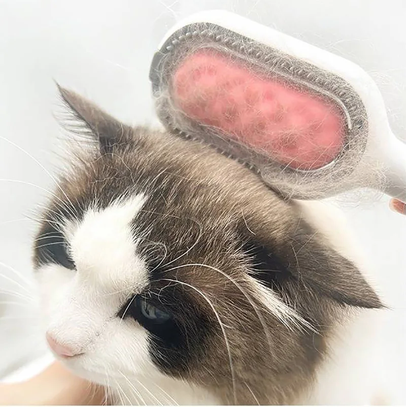 2 in1 Silicone Pet Grooming Dog Cat Hair Lint Remover Fleece Comb Brush Productos Accesorios Cepillo Para Perro Gatos Mascotas