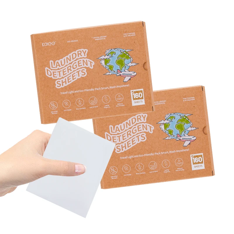 KELEE 2024 New Trending Eco-Friendly Laundry Detergent Sheets High Foam Eco-Friendly Laundry Soap Sheets With Great Price
