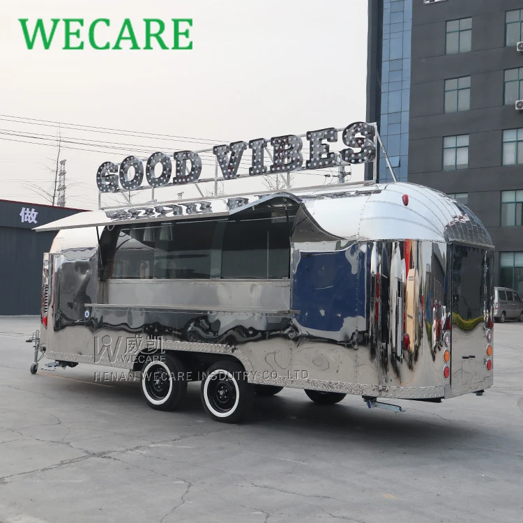 WECARE CE Сияющий мобильный кофе грузовик кебаб фургон для продажи