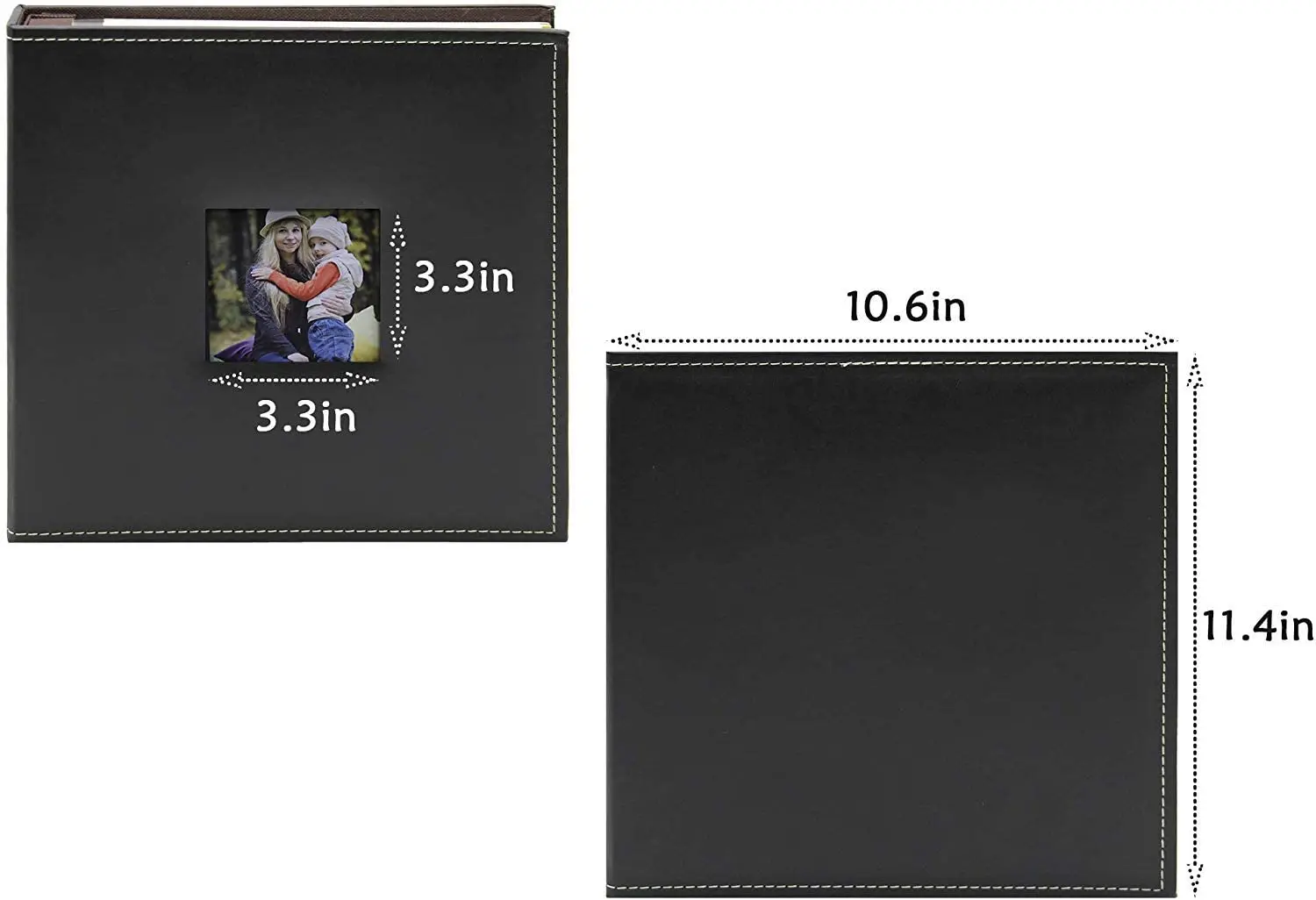  Оптовая продажа индивидуальный черный фотоальбом кожаный семейный Свадебный детский 5*7 8*10 дюймов