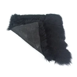 Fashion Tibetan Lamb Rug Goat Skin Blanket Sheep Plate Curly Fur