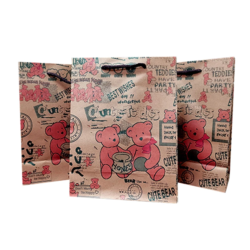 Бумажные пакеты с ручкой в форме коробки