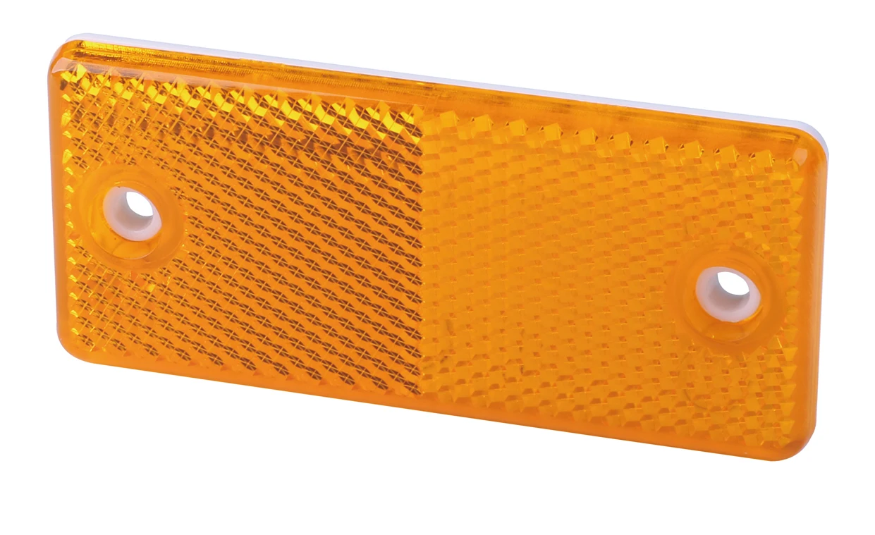 Rectangle vehicle safety reflex reflectors withe 2 screw holes