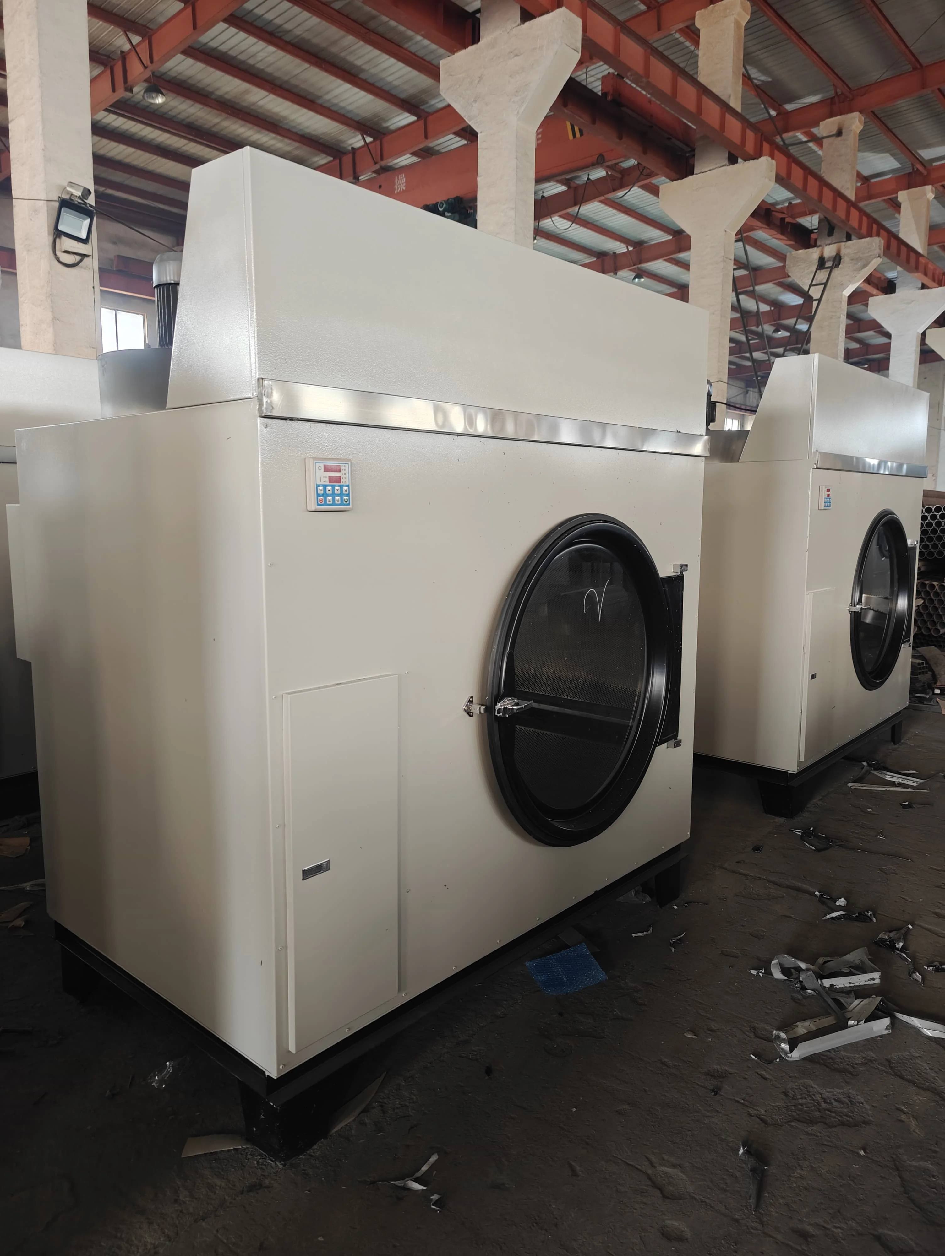 Commercial 120kg 150kg Gas Liquefied Natural Gas Electric Steam Heating Laundry Drum Dryer New Condition Textile Motor Engine