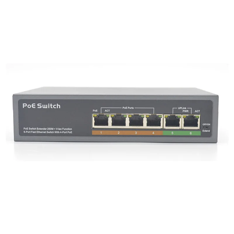  IEEE802.3at или IEEE802.3af poe коммутатор с 4 портами