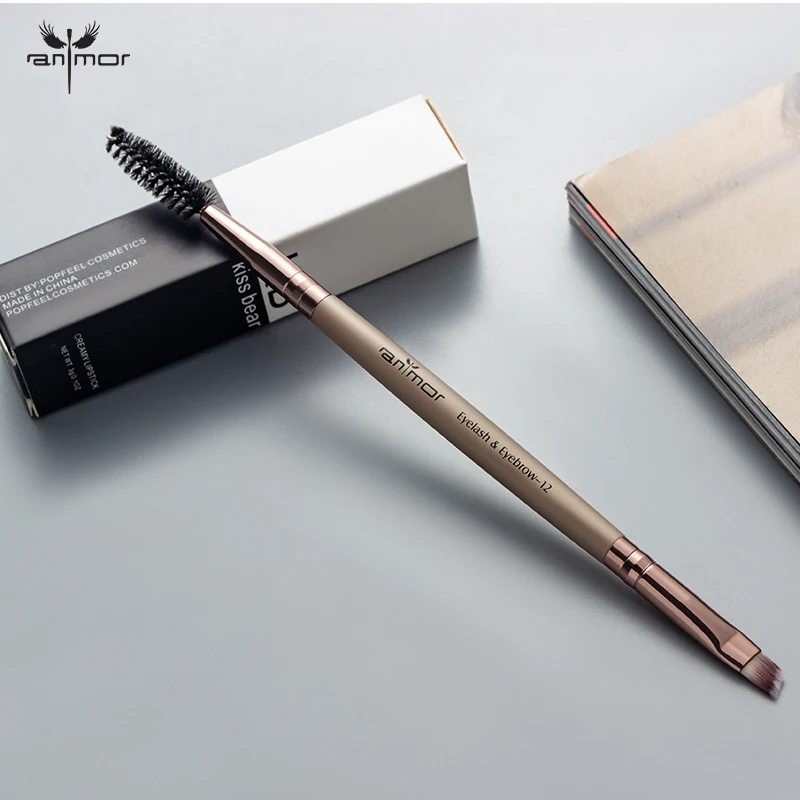
Synthetic Hair Eye Brow Make Up Eyelash Private Label Double-end Makeup Brush 