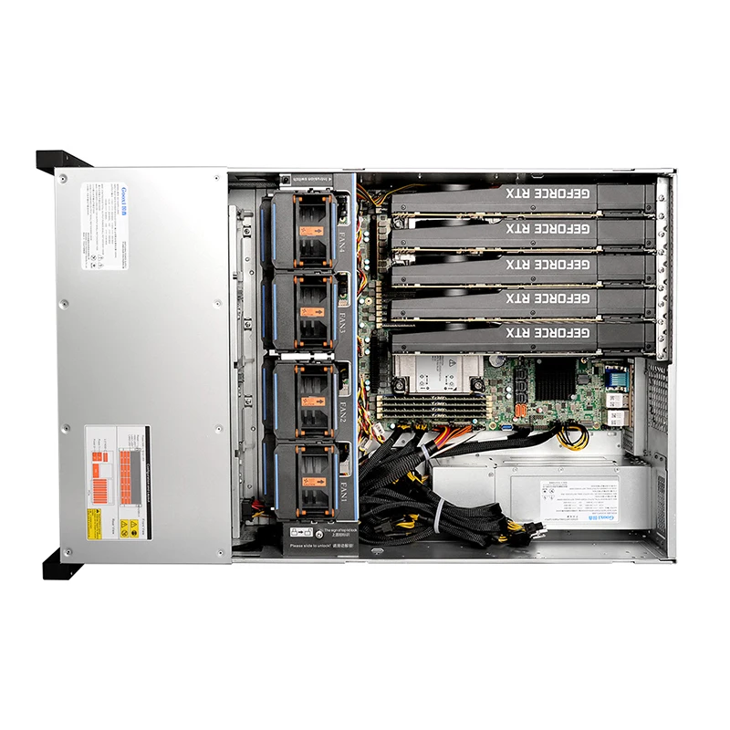 4U 12 bay AMD High Density GPU Server Barebone Dual-socket CPU computing server for ALEO AI Cloud Computing HPC
