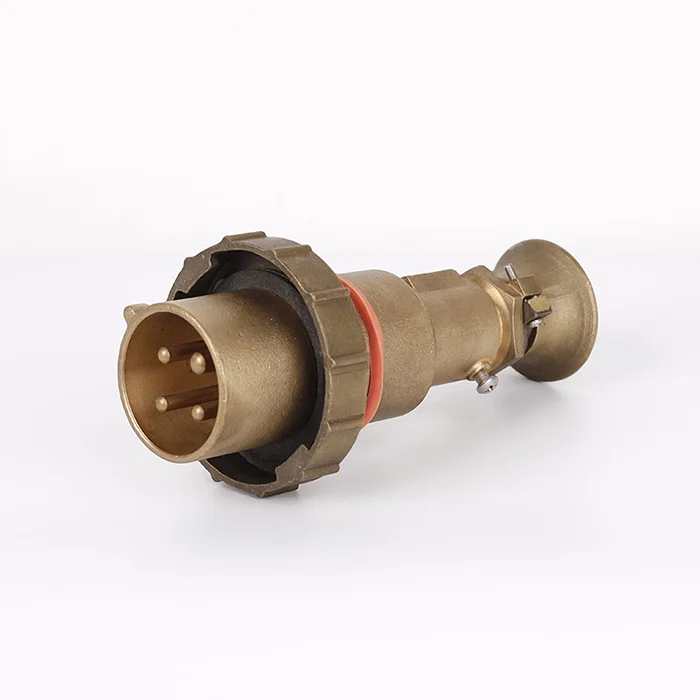 32A High Current Brass Plug CTS3-2/15 Marine 380/440V Superior Watertight Electrical Connector
