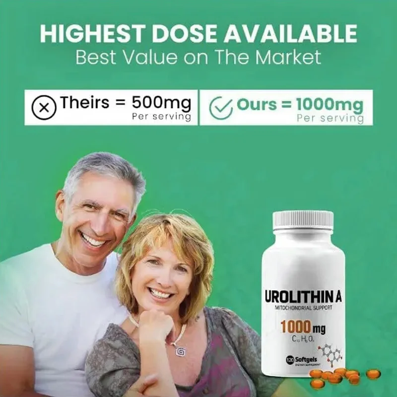Urolithin A Softgels Premium Quality Cellular Health Support Urolithin A Capsules for Healthy Aging