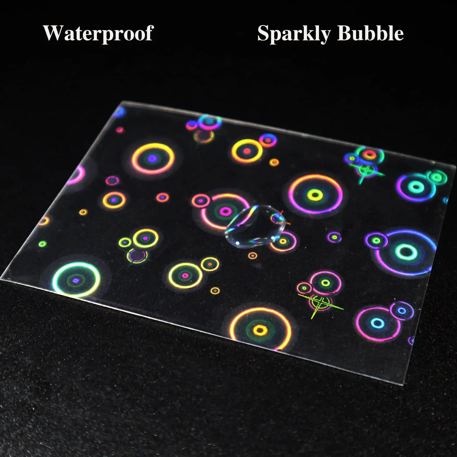 Bubble Holographic Laser Flash Penny Card Sleeves Perfect Fit Kpop Idol Photocard Sleeves Board Game Card Protector