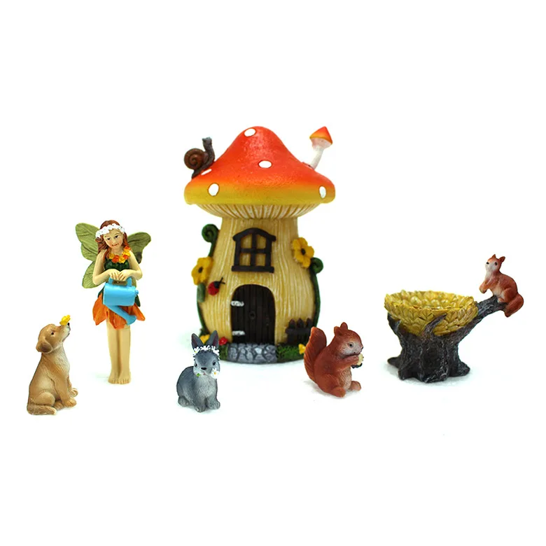 Jiayi Craft  Wholesale Fairy Garden Miniatures Fairy Garden Houses Fairy House Garden Decoration