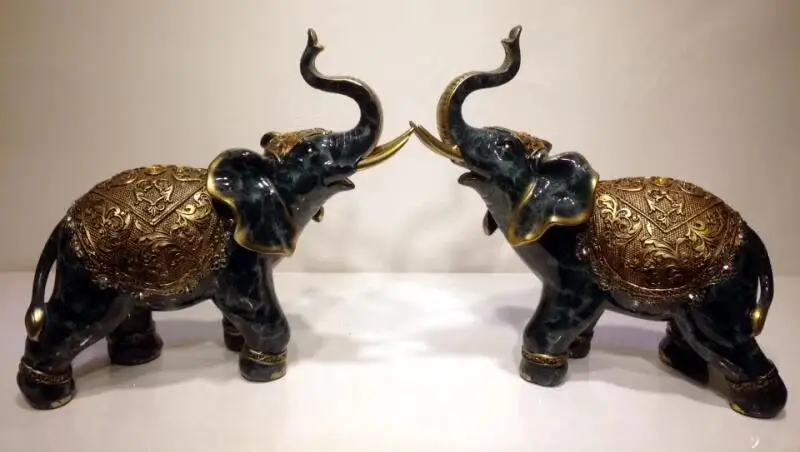 Factory Custom made best home decor crafts polyresin gifts elephant decor resin sculpture crafts made of resin