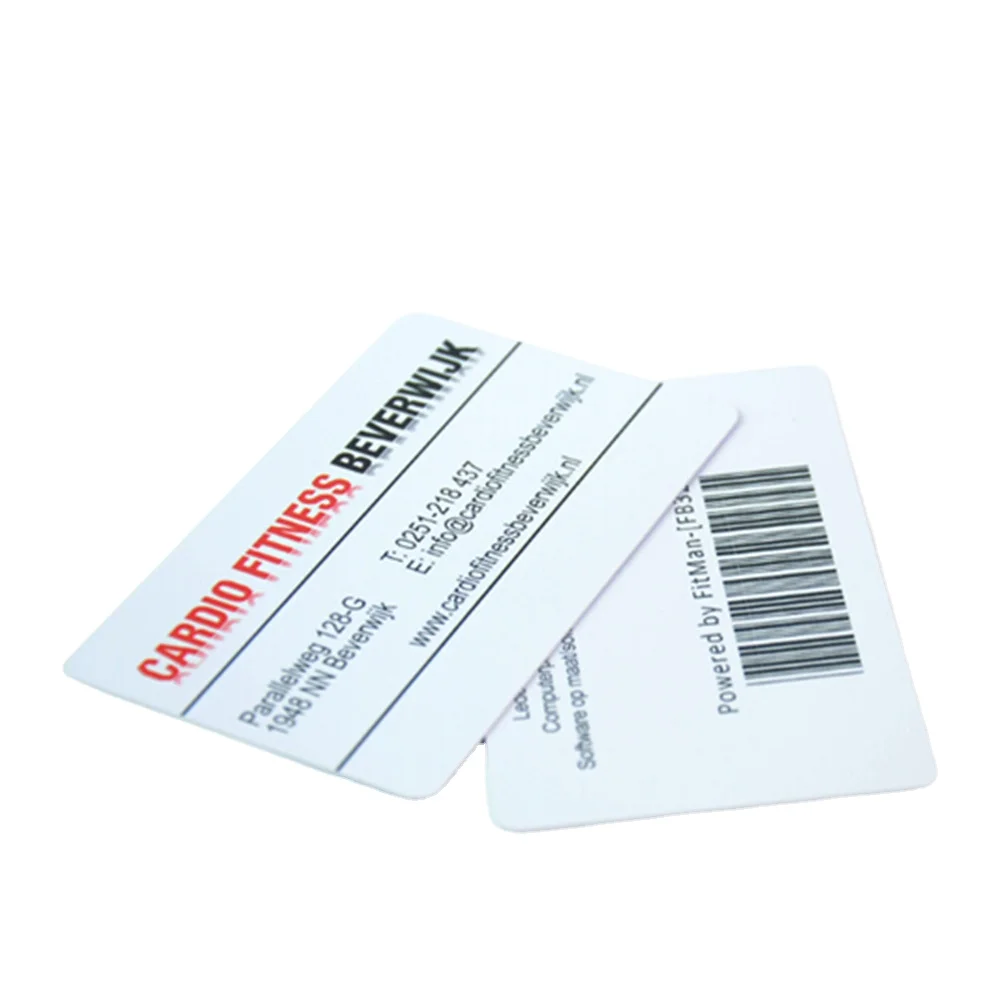 ISO standard PVC 13.56mhz rfid MIFARE Classic EV1 1k card with UV barcode printing