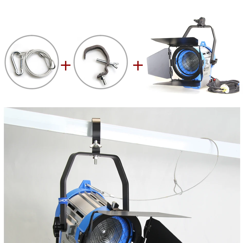 Alumotech Dimming 650w Fresnel Tungsten Spot Studio Video Projector Lights Tungsten Spotlight Lighting White Body Lamp