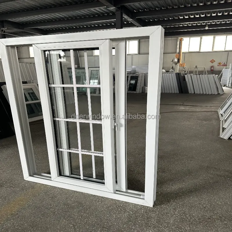 Deer PVC sliding window design UPVC double glazed sliding windows