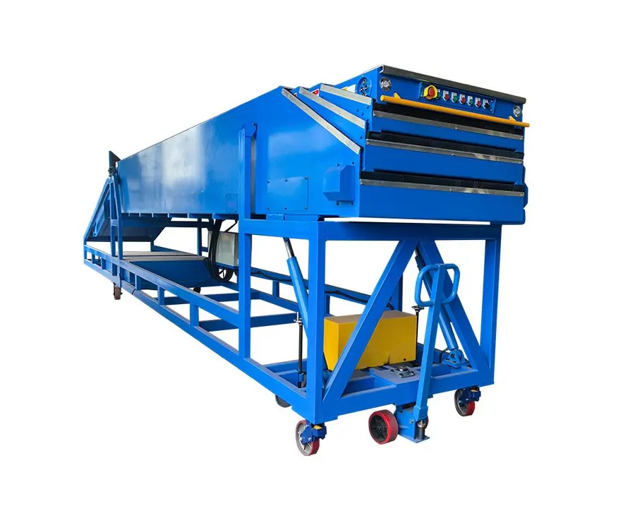 Telescopic Belt Conveyor/ Barge Loading Conveyor system/ Stacking Conveyor machine for logistic express factory warehouse