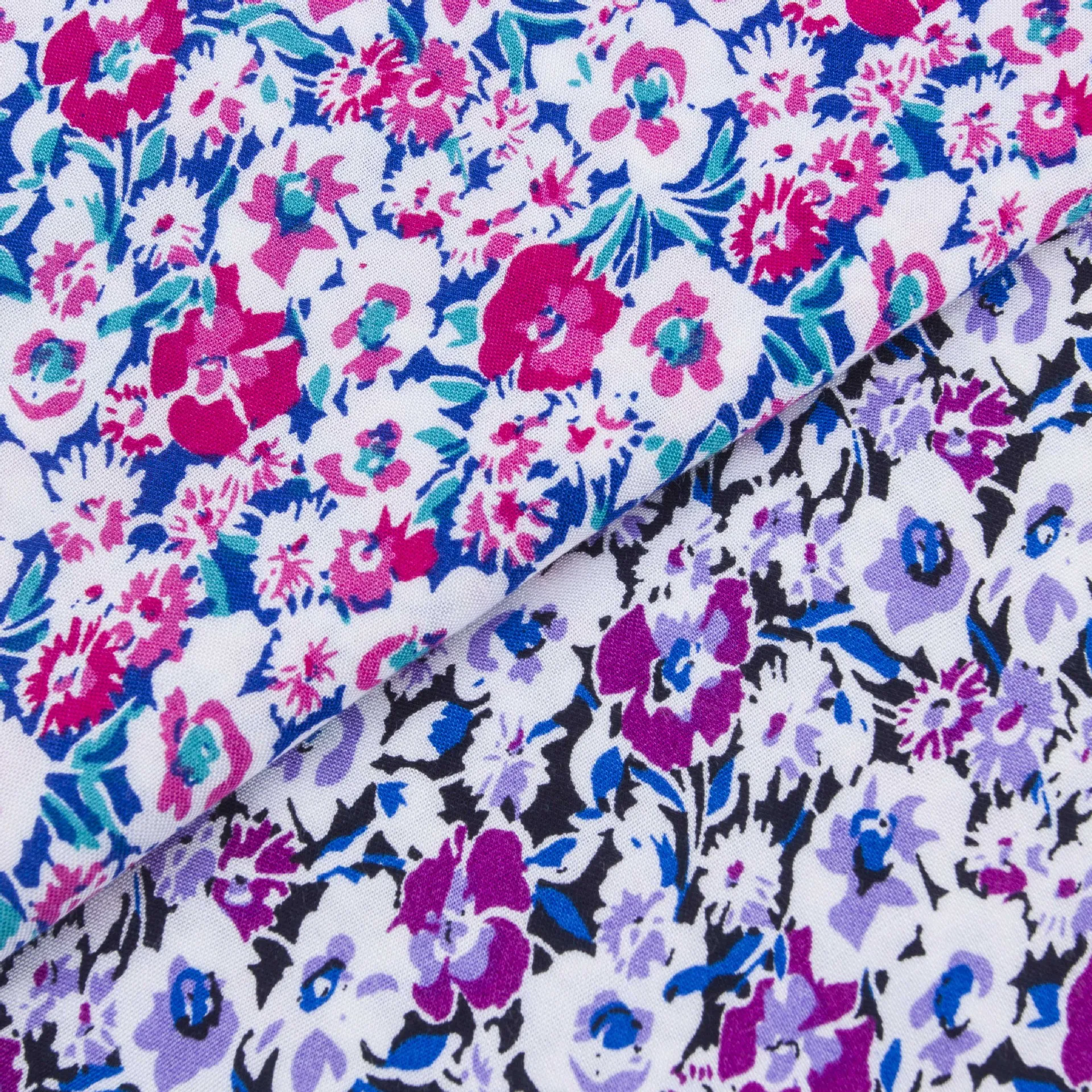 Ярдовая цена, готовые товары, цена производителя, тканые простые Цветочные чаллисы, новые детские платья с рисунком, 100% искусственная ткань