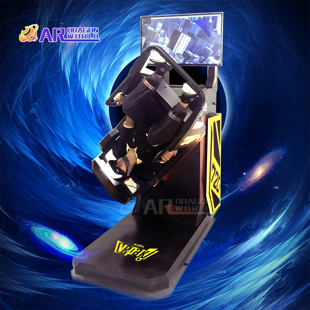 9D VR Simulator Virtual Reality 720 rotating flight Machine Coin Operated self-service game center for entertainment