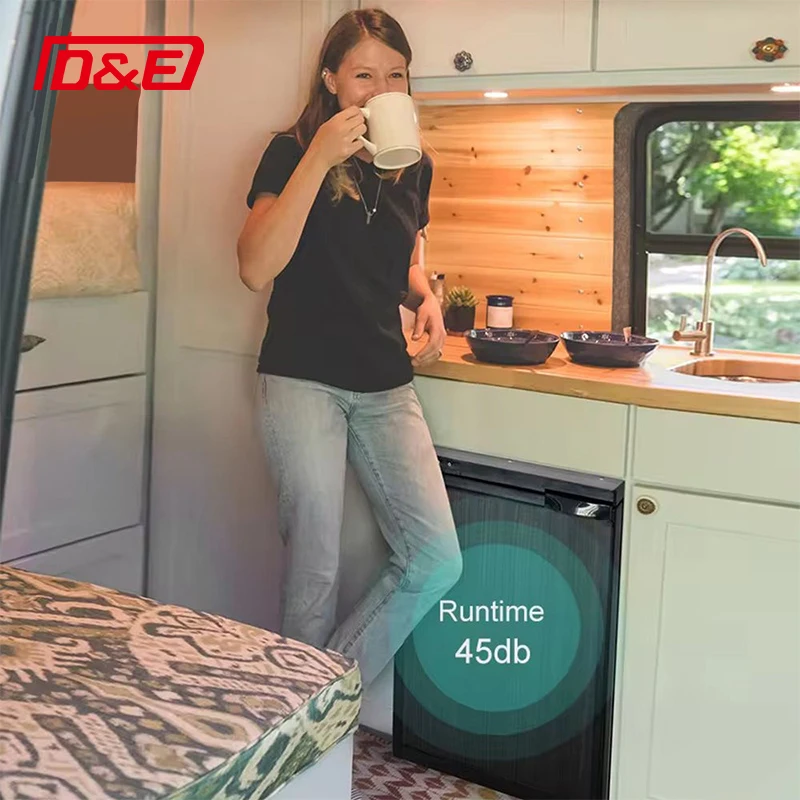 Exquisite Upright Refrigerator 65L 24V 12V RV Refrigerator for RV Truck Camper Trailer