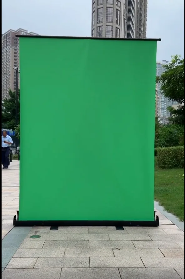 Floor Up  Background Green 150x200cm  Pull Stand Green Screen for live show