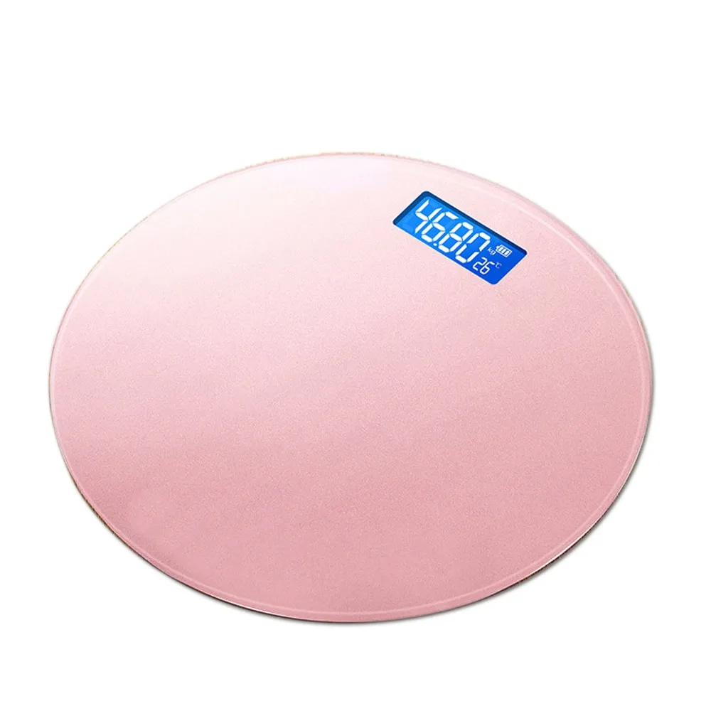 2022 180KG Round Glass Electronic Balance Smart Digital Body Weight Scale Body Personal Scales RENKMHScales Machine
