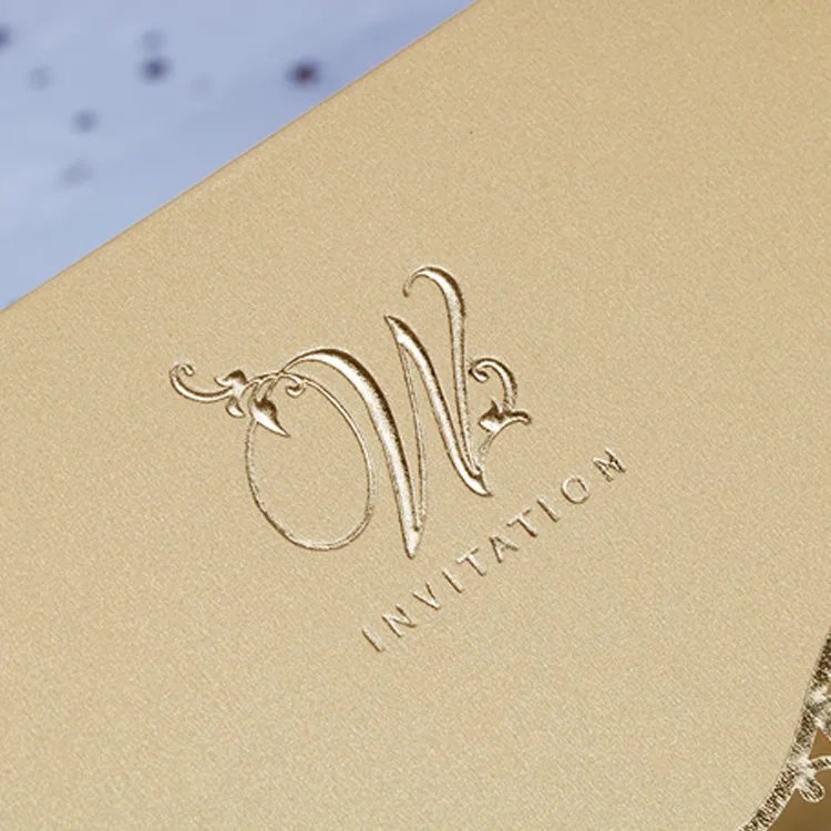 
Laser cut wedding invitation with bow lace sleeve engagement bride shower fifth anniversary 