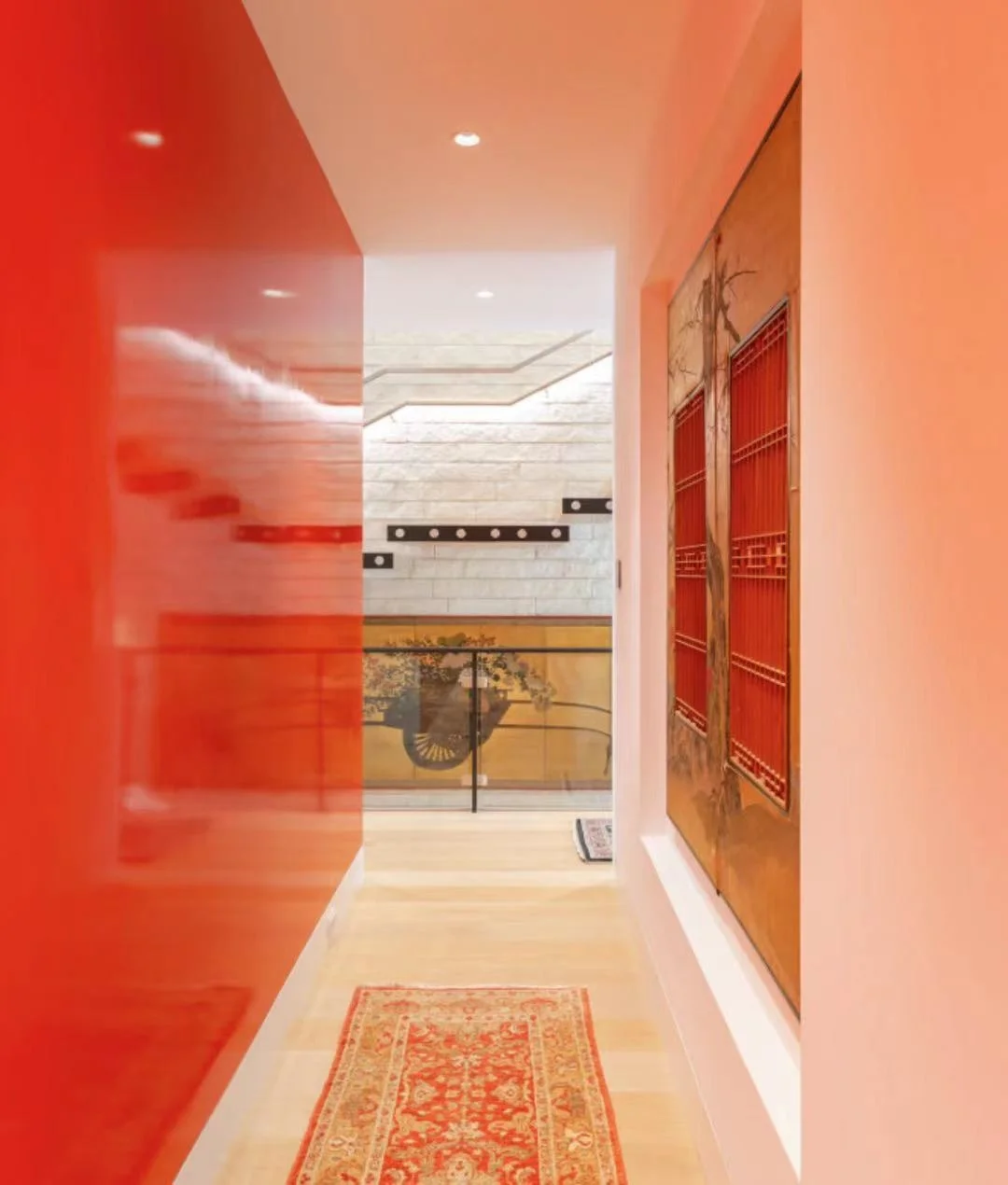 VIKO 2024 Modern Indoor Home  Marble Box Suspended Staircase Blue glass Floating Stairs