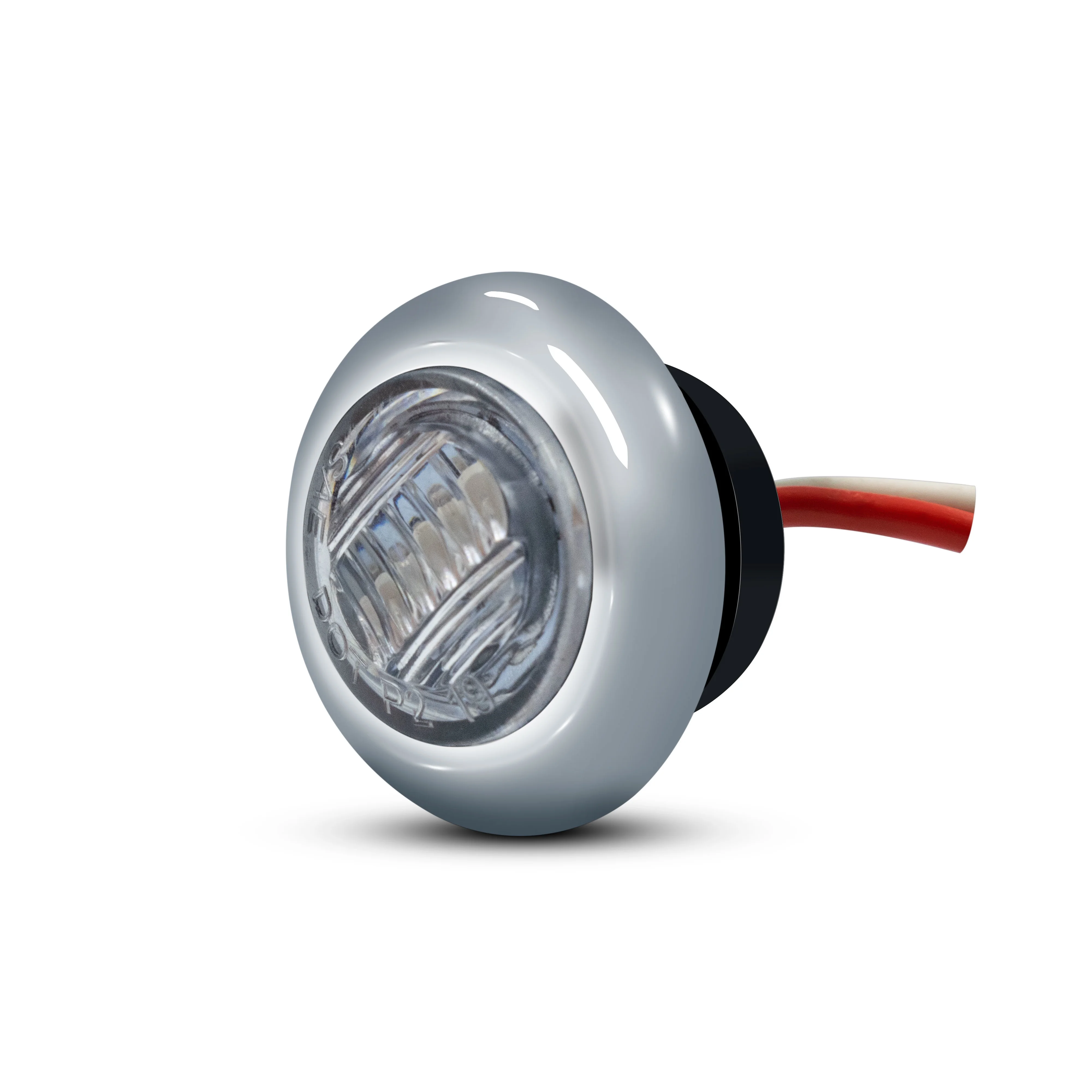 0.75 inch 0.3w lights car led truck 12v 24v led side marker light red amber DOT SAE approved side lights for trucks