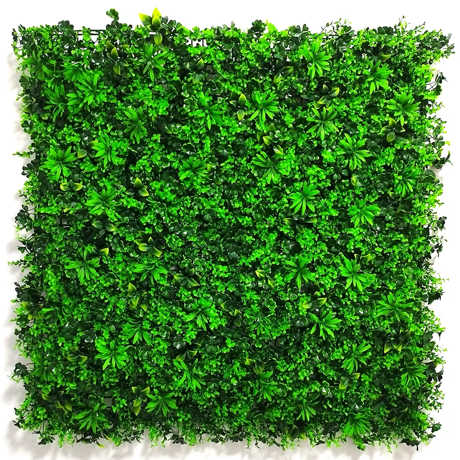 Artificial Boxwood Hedges Panel Plastic 1mx1m Decorative Exterior Wall Green Panels
