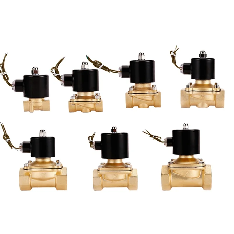 2W Normally Closed 2/2 Way Brass Solenoid Valve for Water Is Cheap 1/4in-2in DN15 DN20 AC220V / AC110V / DC24V / DC12V