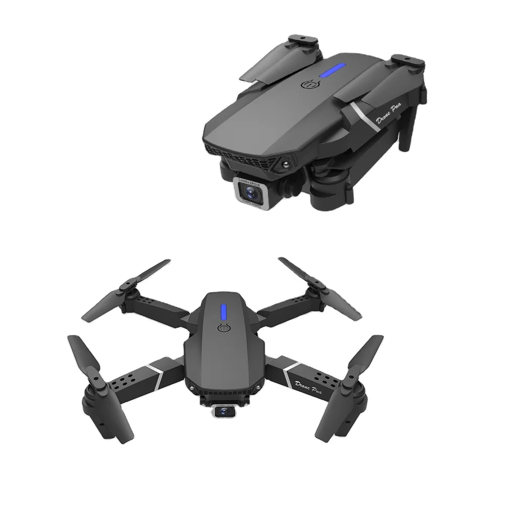E88 Remote Control Auto Return Home Uav Plane Small Size Foldable Toy Drone with Wifi Camera