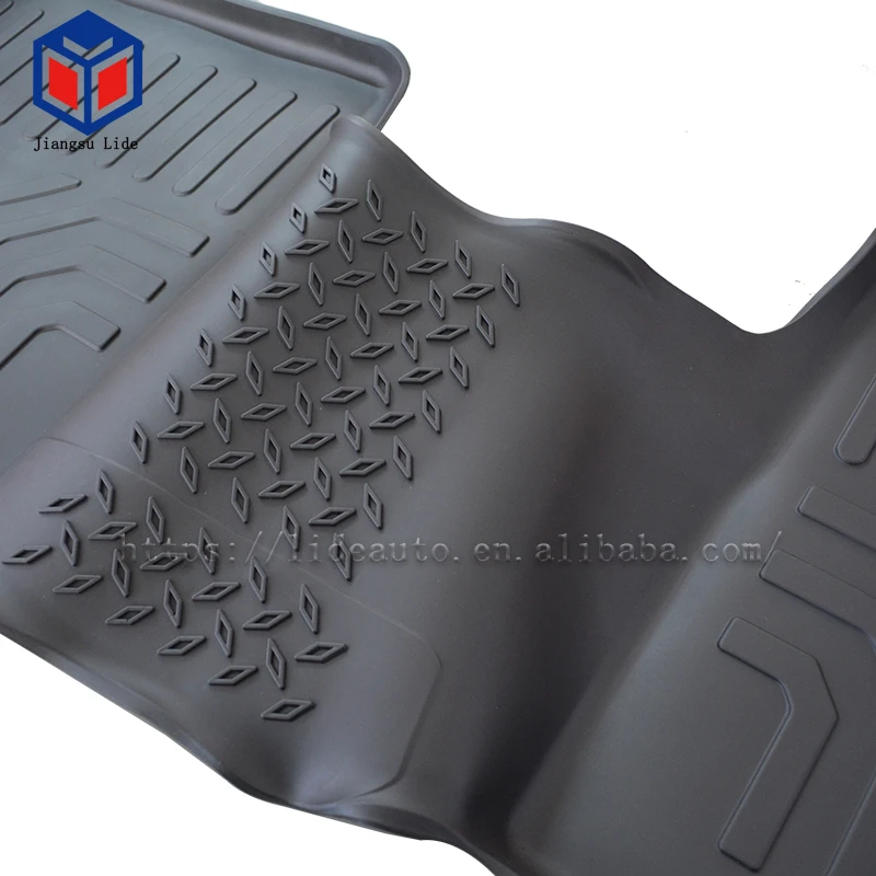 All Front & 2nd Row Black TPE Floor Mat For Ford Explorer 2015-2018