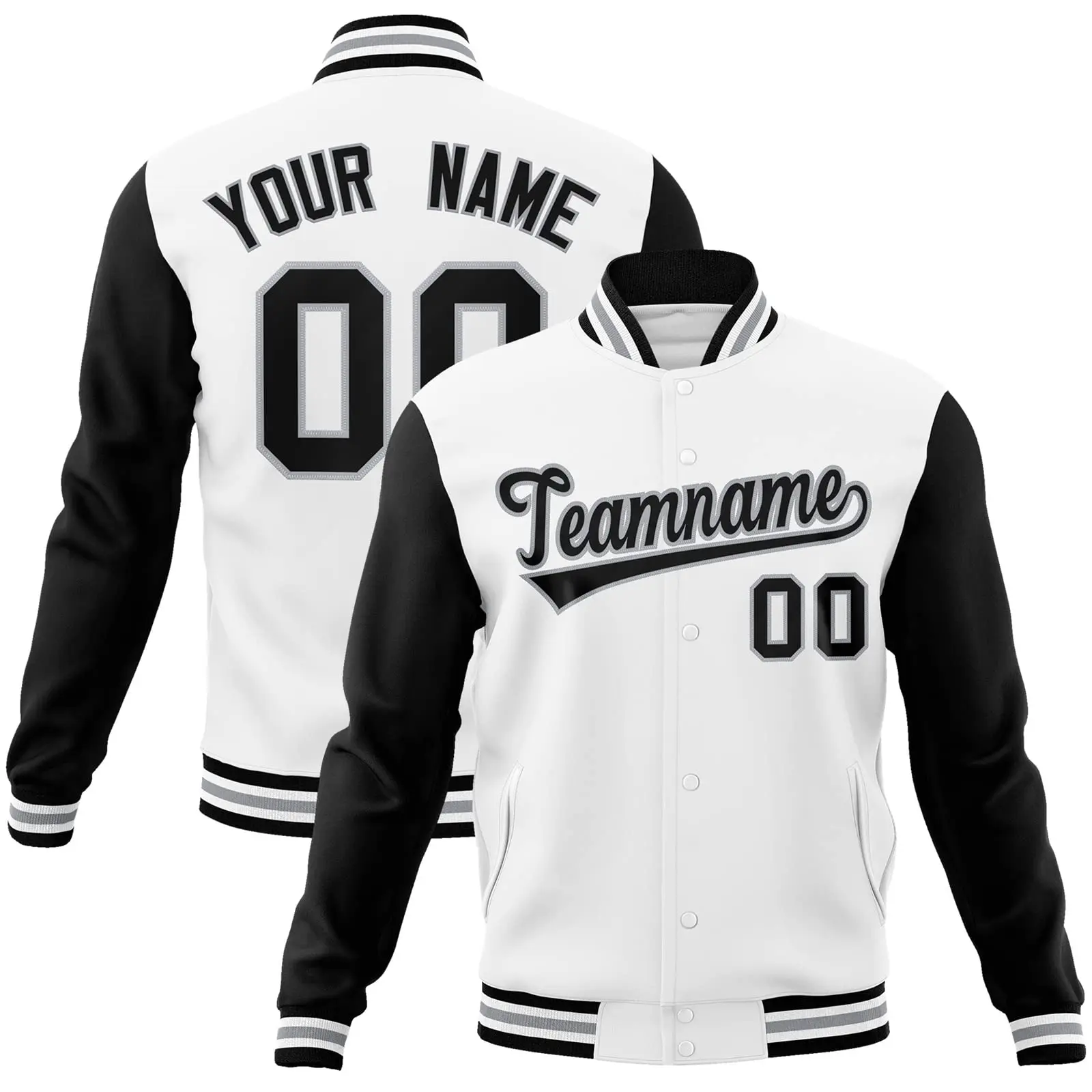 Custom Men/Women/Youth Varsity Baseball Jacket Blend Letterman Jackets Stitched Personalized Name Number Logo Big Size