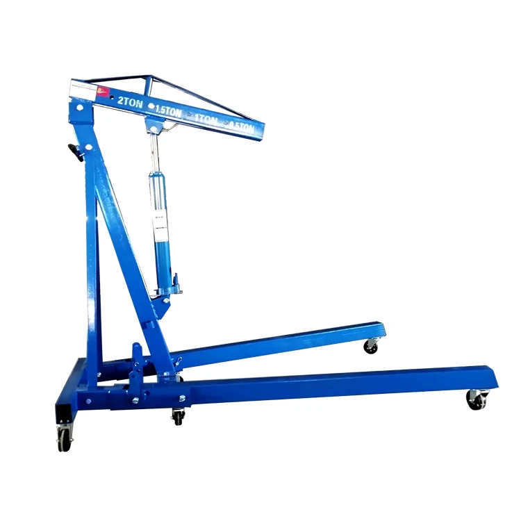 High Quality Small Lifting Engine Lifter Crane Hoist 2 Ton 2000KG Foldable Portable Shop Floor Crane