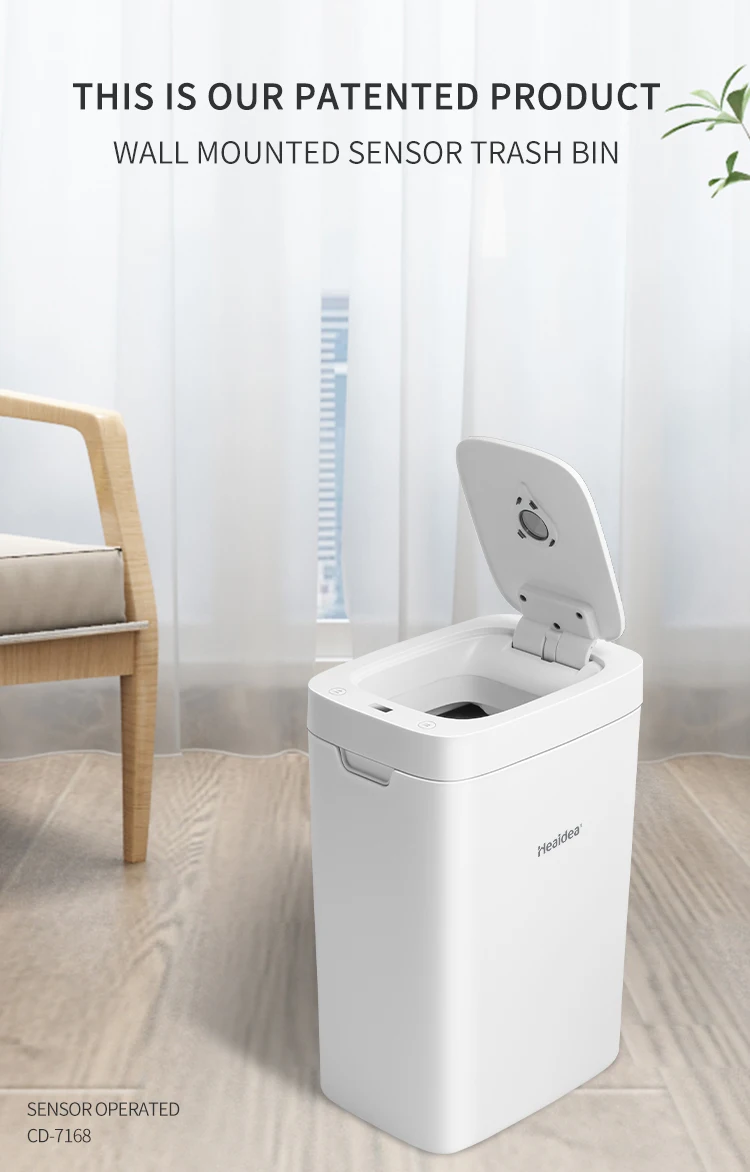 Heaidea Kitchen Electric Rubbish Can plastic automatic dustbin smart garbage bin intelligent trash can sensor waste bin