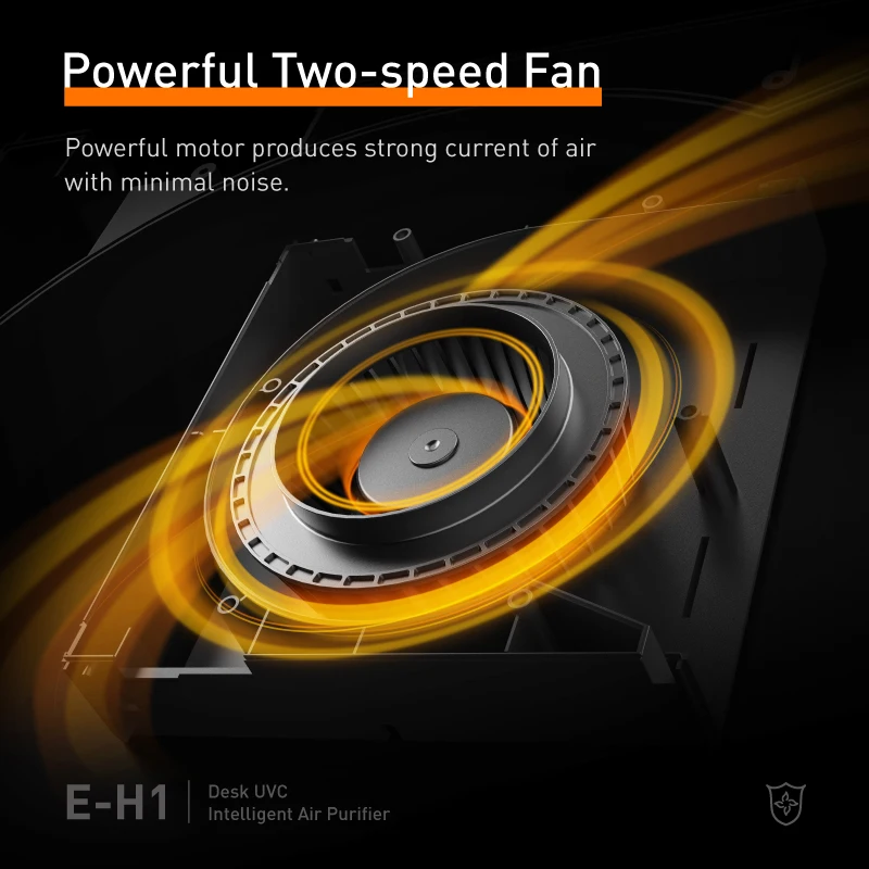 Easycare New Smart popular E-H1 office UV filter desktop office home air purifier