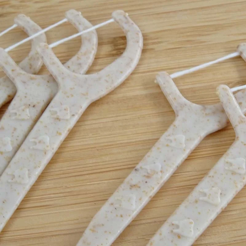 100% Biodegradable OEM corn dental floss toothpick