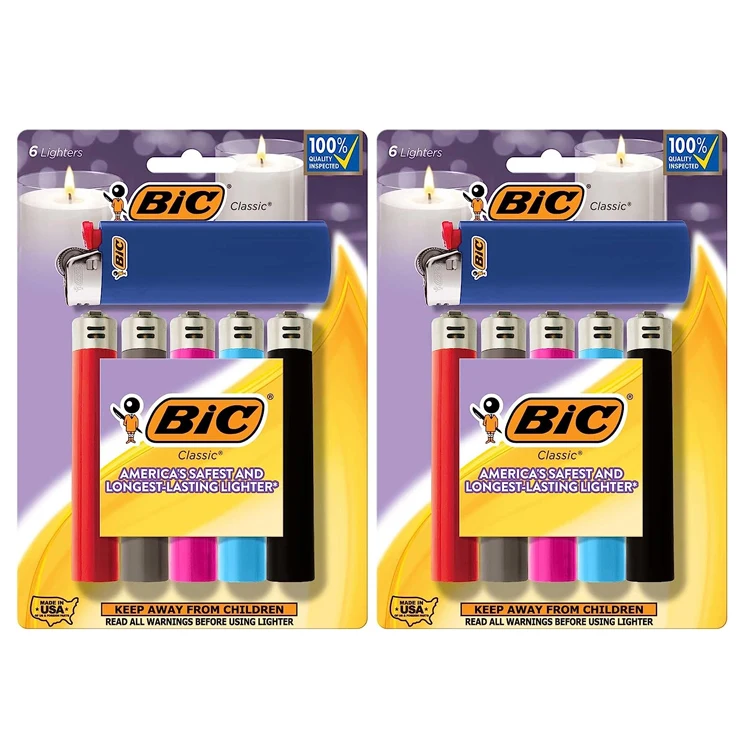 2024 NY STOCK  New Cheap plastic Flint lighters with sanding wheels Other Lighters & Smoking Accessories gas lighter