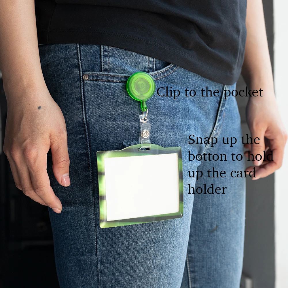 Colorful YoYo ID Reel Badge Carabiner Reel Round Retractable Badge Reel