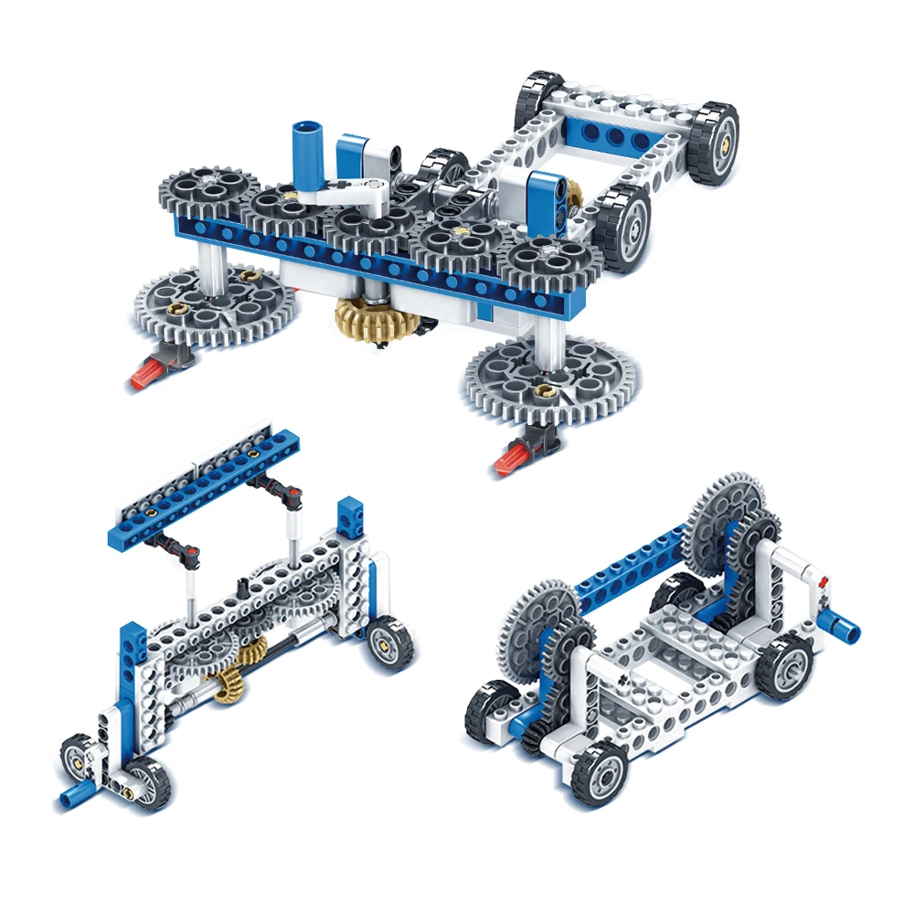 Kidsbits 3 in 1Technology Assembled Building STEM Blocks STEM Siege Car Series Compatible With Lego Blocks