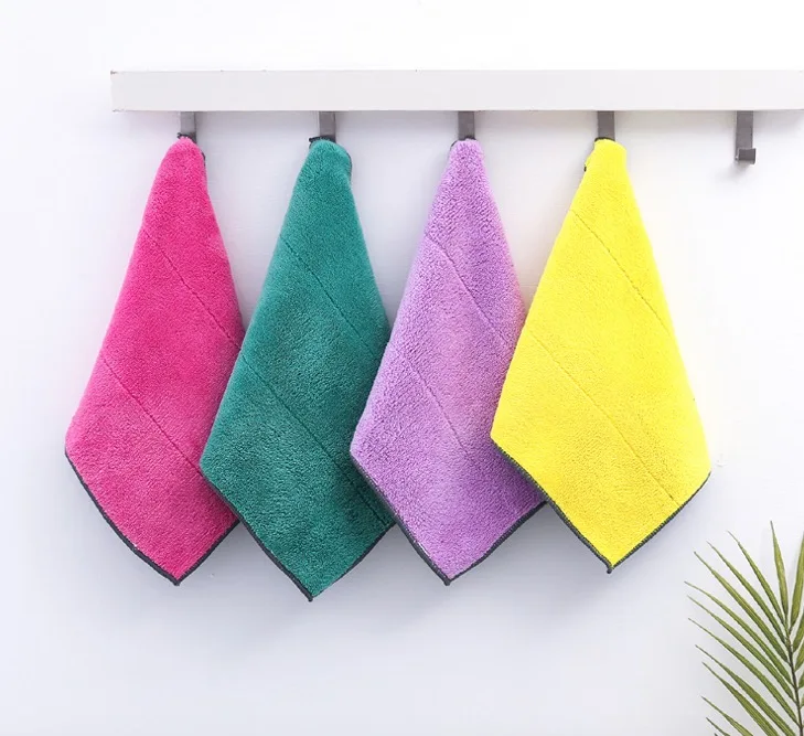 kitchen towel thickest dish clean microfiber cloth, mikrofibra kitchen clean towel, microfibre drying towel
