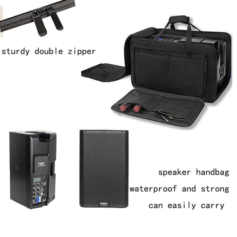 MESOEOCK Durable Black Bluetooth Speaker Bag with Handle Travel Speaker Carrying Bag for Jbl Bluetooth Speaker
