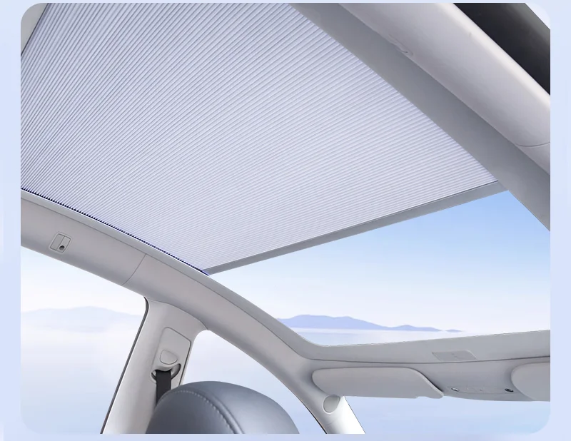 Wholesale Electric retractable sunshade For Tesla Model y 2021 2022 2023 Sunroof Automated Sun Shade